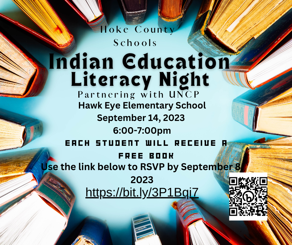 Indian Education Literacy Night- September 14, 2023 6:00 to 7:00 pm 